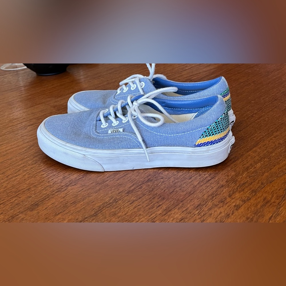 Vans Shoes Era - Blue Canvas (baja/rivera/true white). Size 7 Women. Light wear